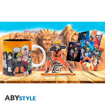Naruto - Geschenkset Naruto - Tasse, Acryl Aufsteller & Postkarten