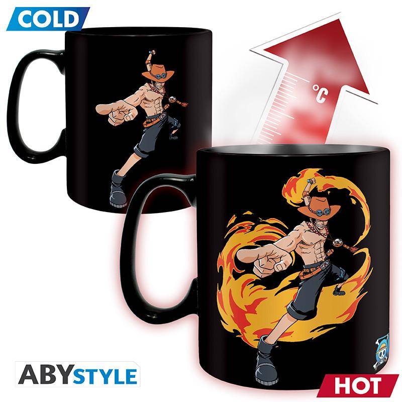 One Piece - Tasse mit Thermoeffekt Ruffy & Ace - 460 ml