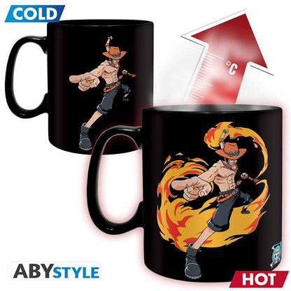 One Piece - Tasse mit Thermoeffekt Ruffy & Ace - 460 ml