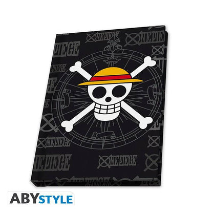 One Piece - Geschenk Set Strohhutbande - Glas, Notizbuch & Ahnstecker