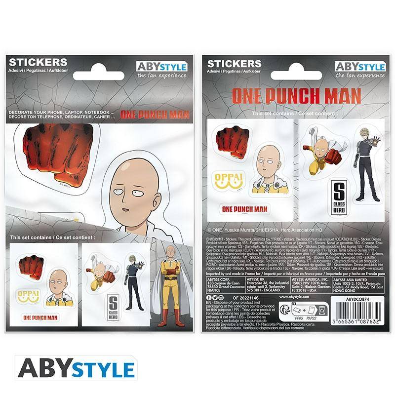 One Punch Man - Sticker Saitama & Genos