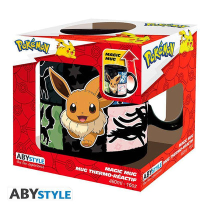 Pokémon - Tasse mit Thermoeffekt Evoli Entwicklungen - 460 ml