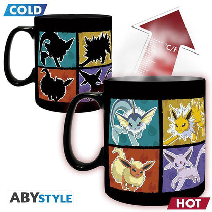 Pokémon - Tasse mit Thermoeffekt Evoli Entwicklungen - 460 ml