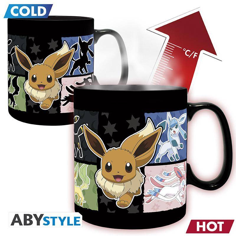 Pokémon - Tasse mit Thermoeffekt Evoli Entwicklungen - 460 ml