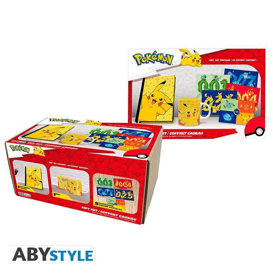 Pokémon - Geschenkset Pikachu - Notizbuch, Tasse & Postkarten