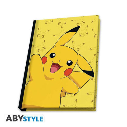 Pokémon - Geschenkset Pikachu & Glurak - Glas, Wärmewechsel Tasse & Notizbuch
