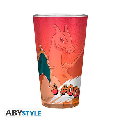 Pokémon - Geschenkset Pikachu & Glurak - Glas, Wärmewechsel Tasse & Notizbuch
