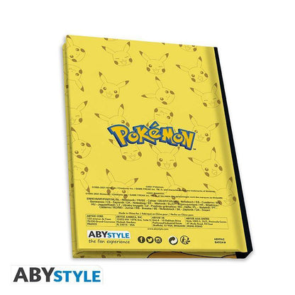 Pokémon - Geschenkset Pikachu & Glurak - Glas, Wärmewechsel Tasse & Notizbuch