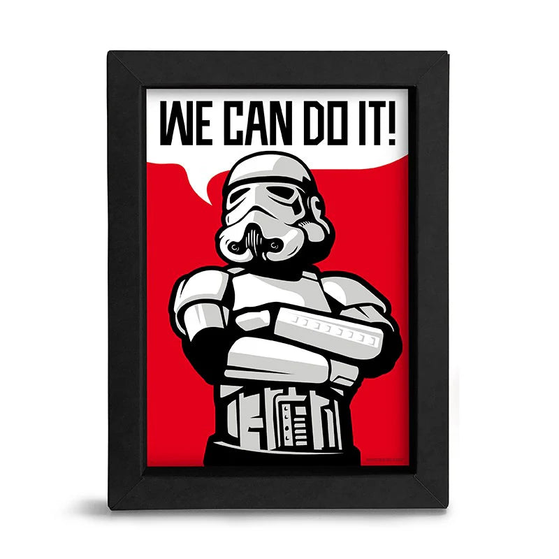 Star Wars - Gerahmtes Bild We Can Do It - 15 x 20 cm