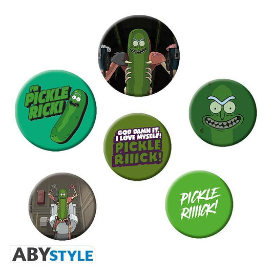 Rick and Morty - Button Set Gurken Rick