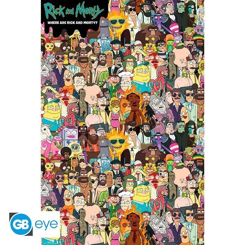 Rick and Morty - Poster Wo ist Rick? - 91,5 x 61 cm