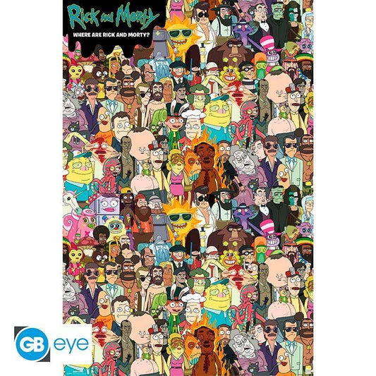Rick and Morty - Poster Wo ist Rick? - 91,5 x 61 cm