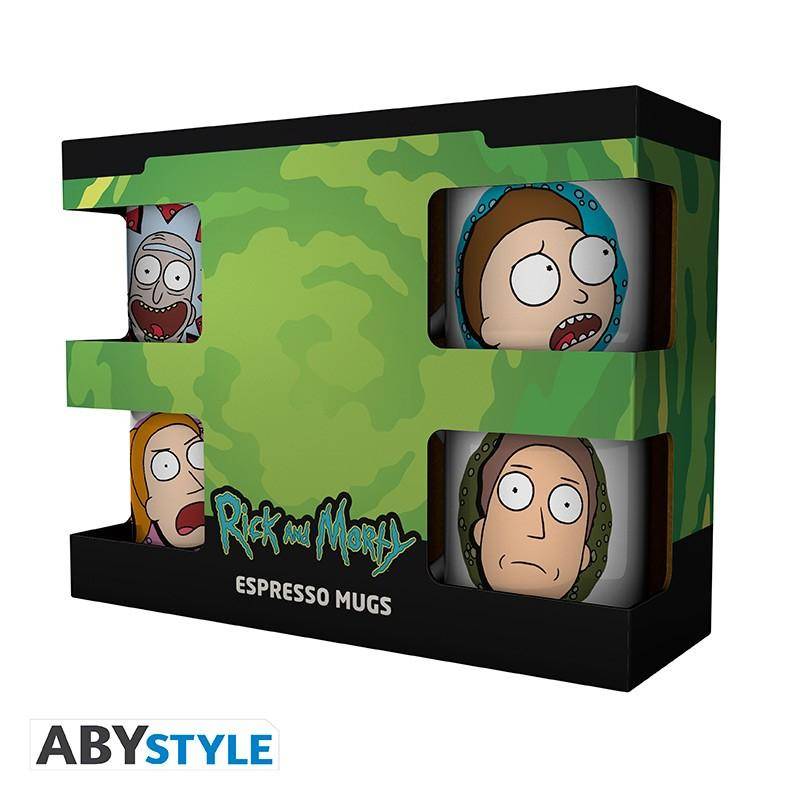 Rick and Morty - Tassenset Charaktere - 150 ml