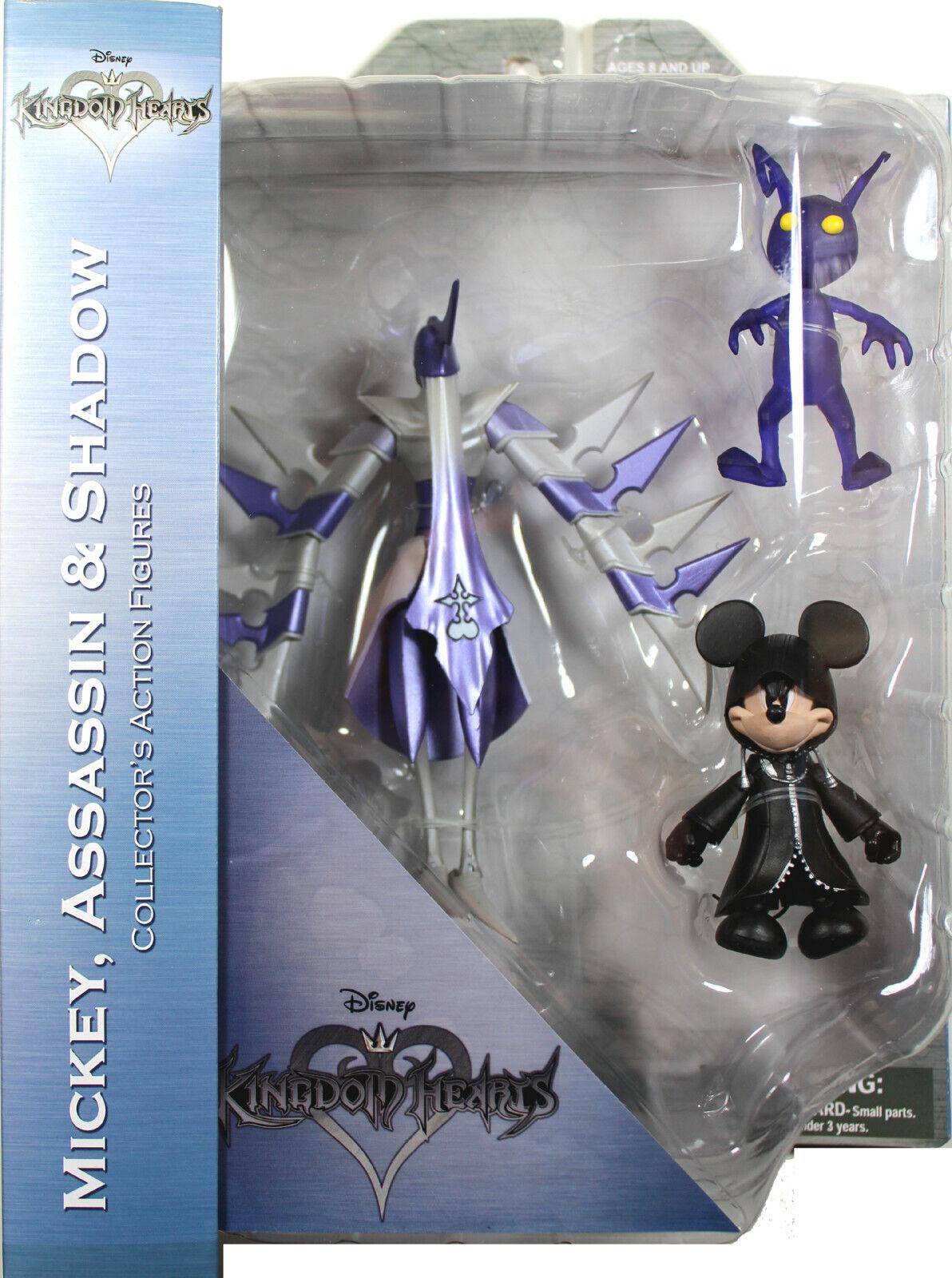 Kingdom Hearts - Actionfiguren Set Micky, Schattenassassine und Schatten