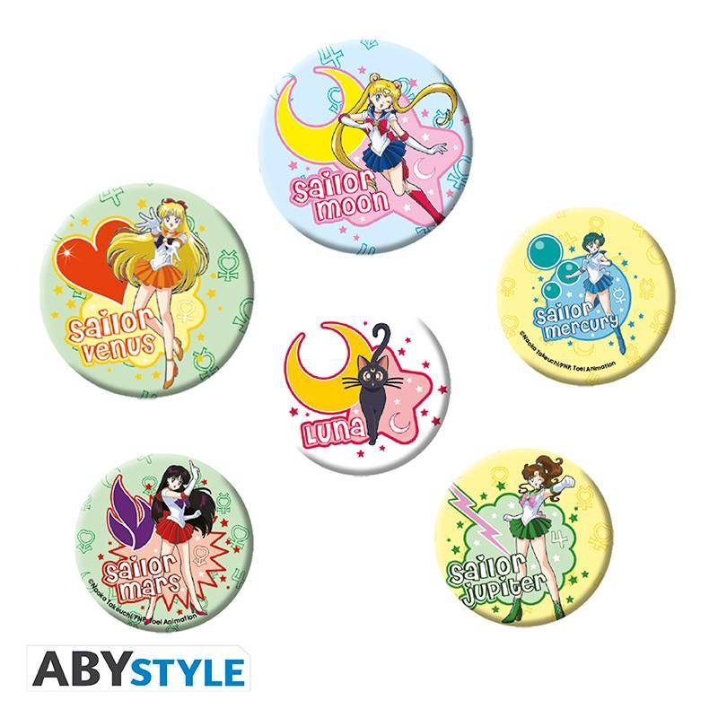 Sailor Moon - Button Set Sailor Kriegerinnen
