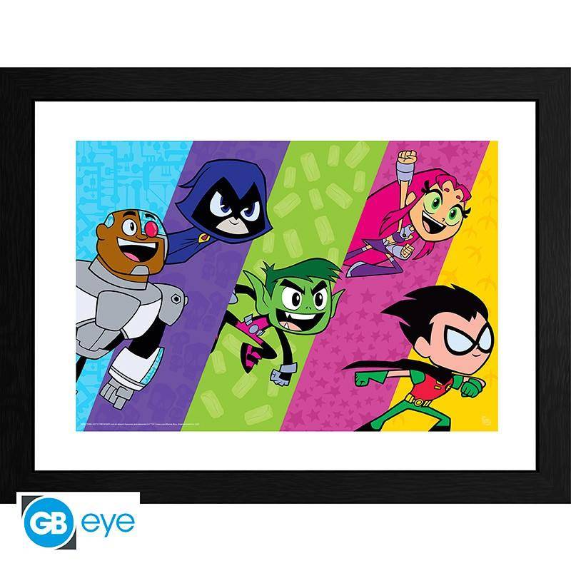 Teen Titans - Gerahmtes Bild Titanen Farben - 30,5 x 40,6 cm