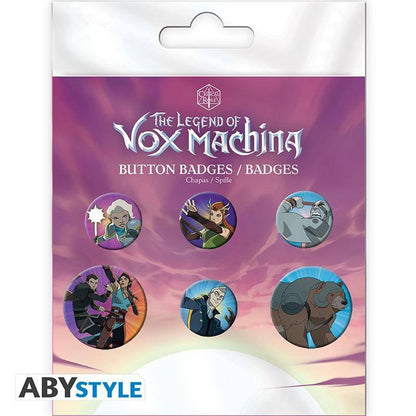 The Legend of Vox Machina - Button Set Charaktere