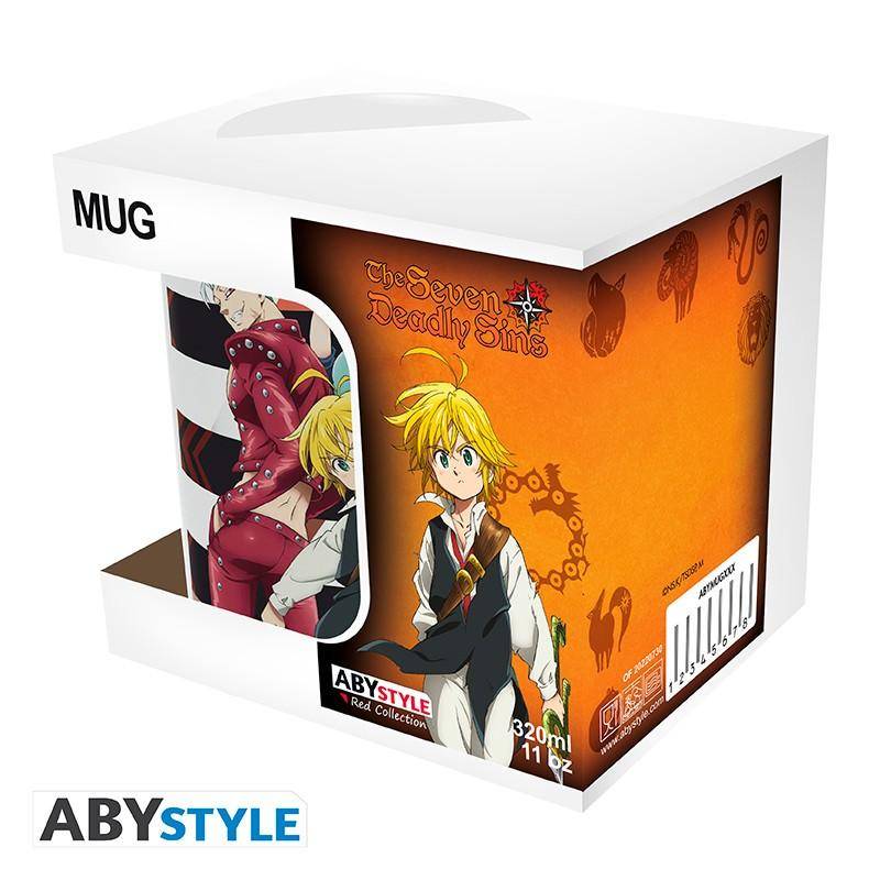 Seven Deadly Sins - Tasse Meliodas, Ban & King - 320 ml