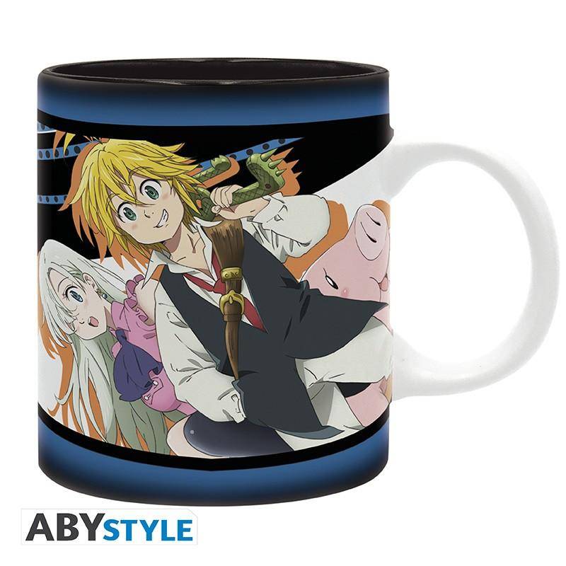 Seven Deadly Sins - Tasse Meliodas, Elizabeth & Hawk - 320 ml