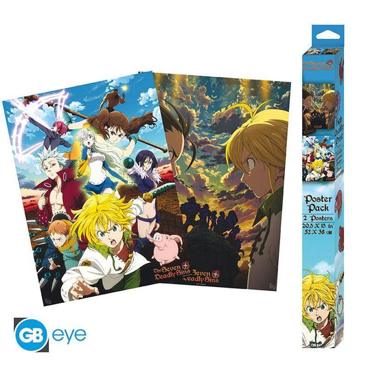 Seven Deadly Sins - Poster Set Charaktere - 52 x 38 cm
