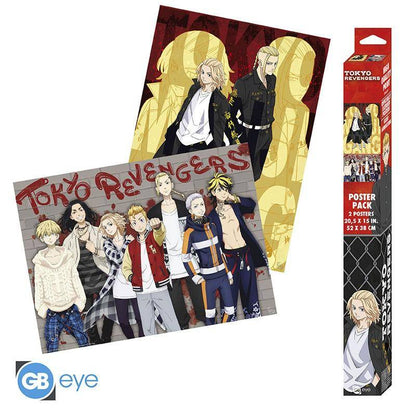 Tokyo Revengers - Poster Doppelpack Gruppe - 52 x 38 cm