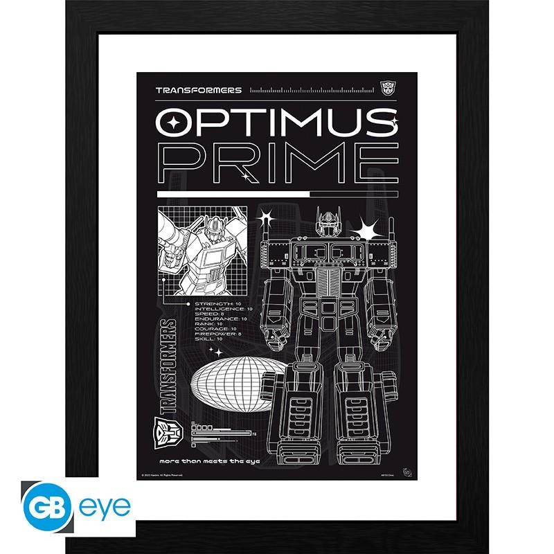 Transformers - Gerahmtes Bild Optimus Prime Schema - 30,5 x 40,6 cm