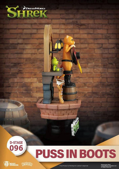 Shrek - Diorama Der gestiefelte Kater - 15,5 cm