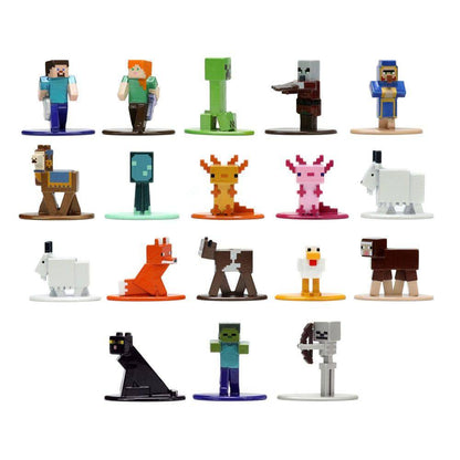 Minecraft - Nano Metalfigs Minifiguren Set Caves & Cliffs - 4 cm