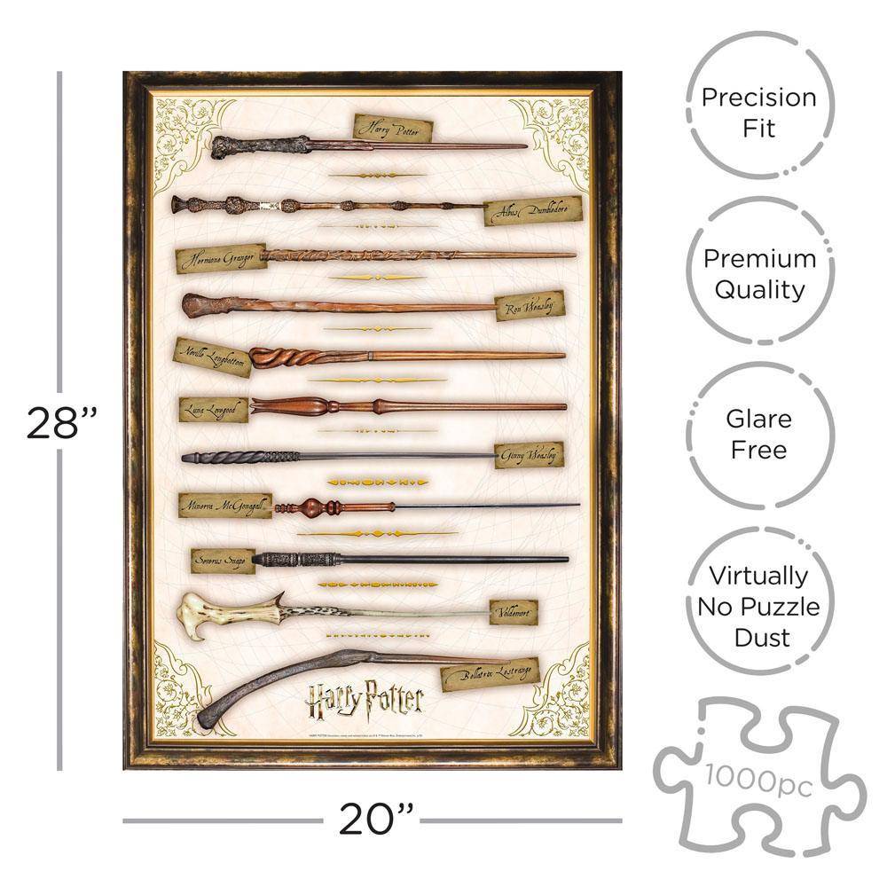 Harry Potter - Puzzle Zauberstäbe (1000 Teile)