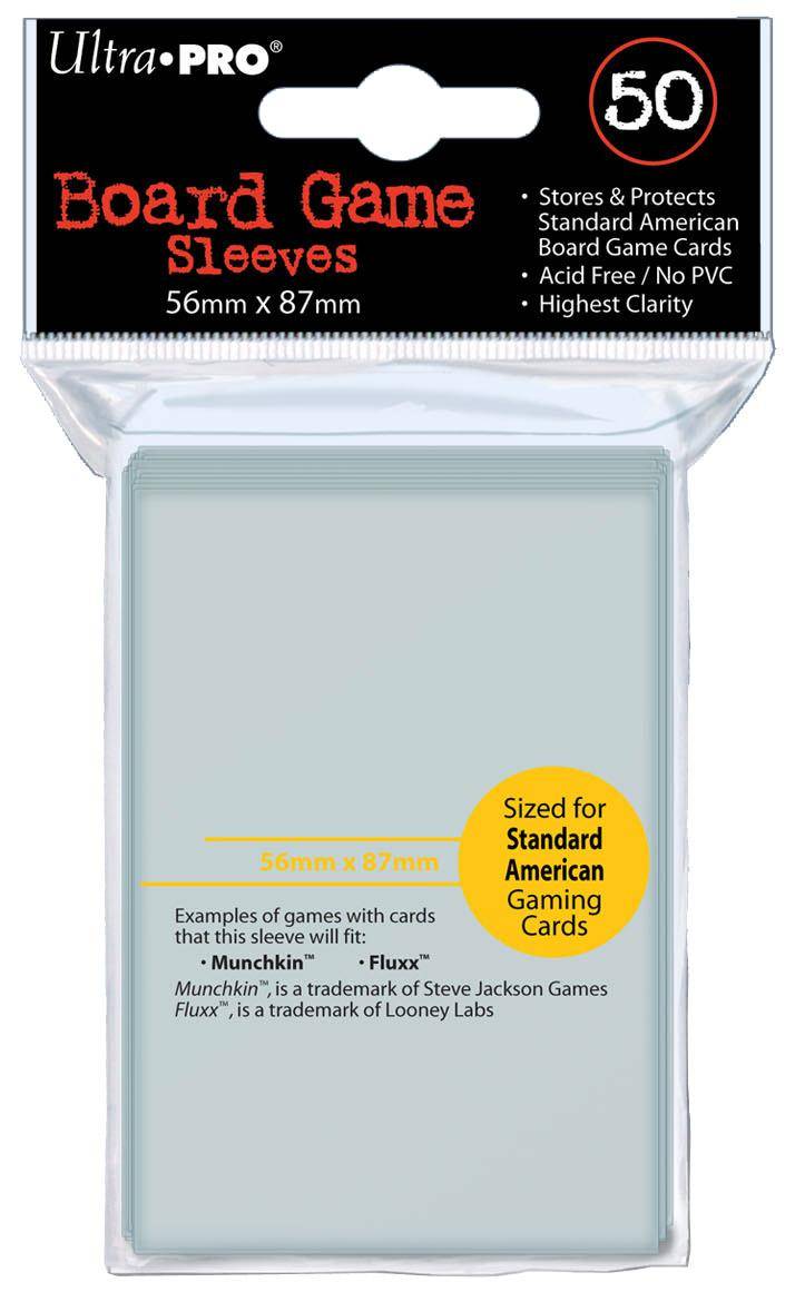 Ultra Pro - Kartenhüllen Brettspielkarten American Size Transparent (50)