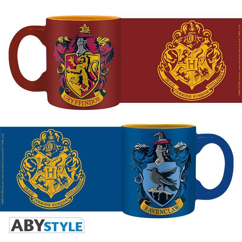 Harry Potter 2 Espressotassen Gryffindor & Ravenclaw Set