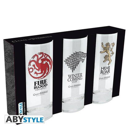 Game Of Thrones 3 Gläser Set