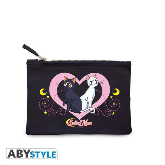 Sailor Moon – Kosmetiktasche - "Luna & Artemis" - Blau