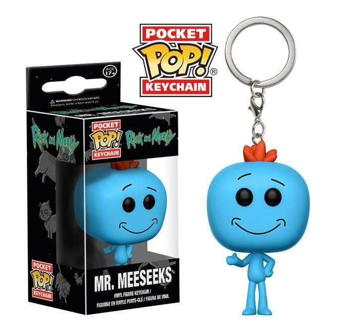 Rick and Morty Pocket POP! Vinyl Schlüsselanhänger Mr. Meeseeks 4 cm