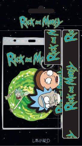 Rick and Morty Schlüsselband mit Gummi-Schlüsselanhänger Rick and Morty