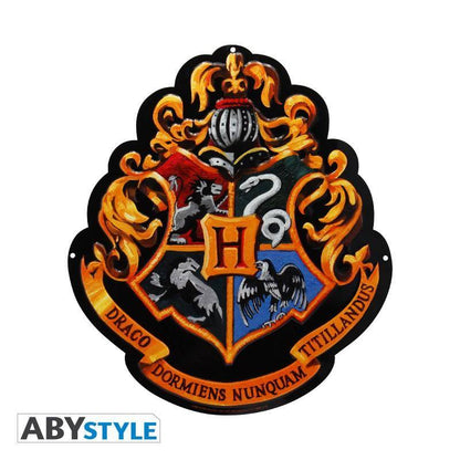Harry Potter Blechschild Hogwarts (28x32cm)