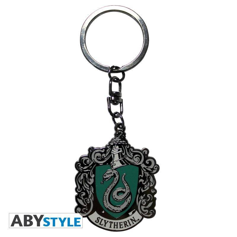 Harry Potter Packung Tasse + Schlüsselanhänger + Button Slytherin