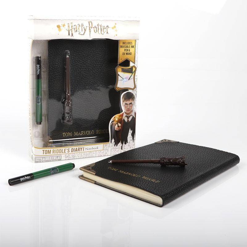 Harry Potter - Tom Riddles Tagebuch Notizbuch und Unsichtbarer Zauberstab Stift