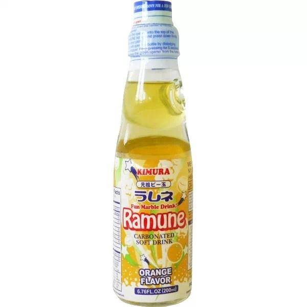 Orange Ramune Soda, 200 ml