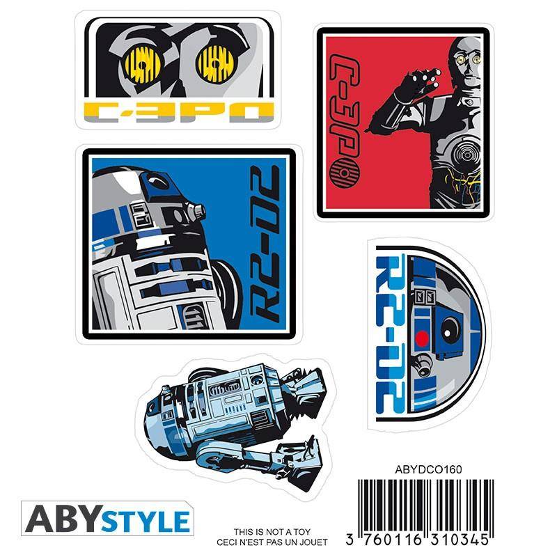 Star Wars Mini Aufkleber R2-D2 & C-3PO (16x11cm)