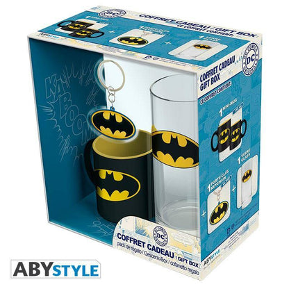 DC Comics Pack Batman Espressotasse + Schlüsselanhänger + Glas