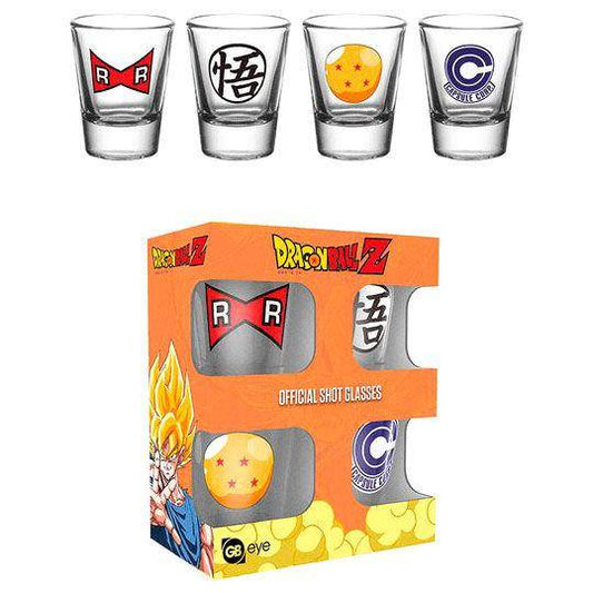 Dragon Ball Z Schnapsgläser 4er-Pack Mix