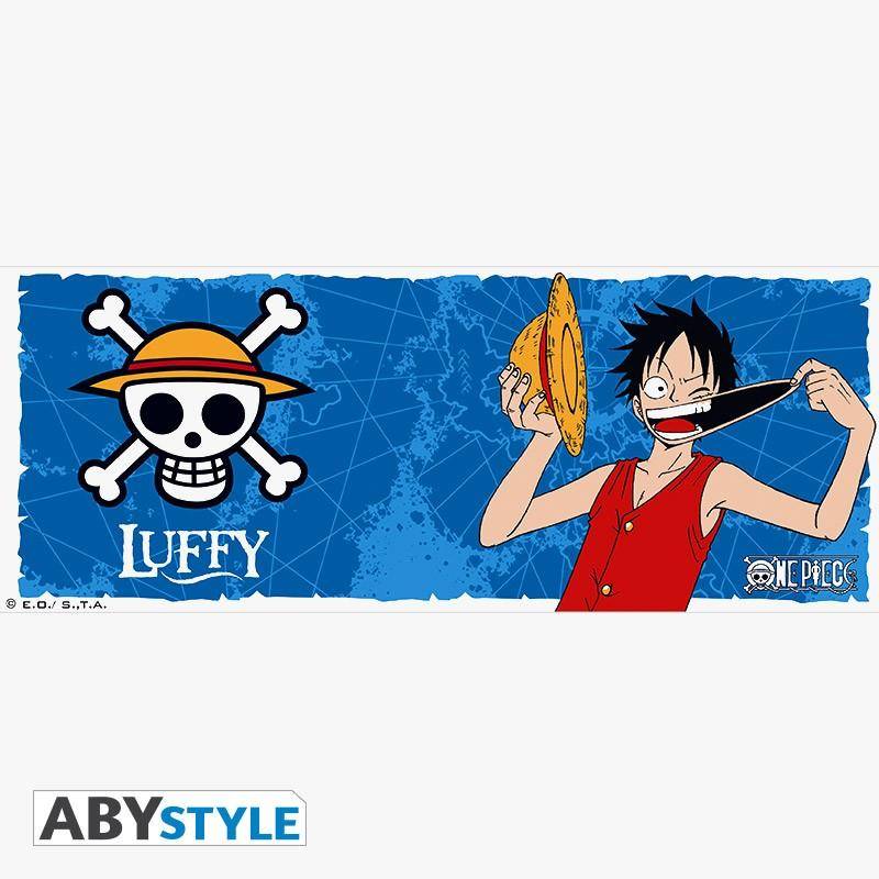 One Piece - Tasse - 320 ml - Luffy & Emblem - porcl. mit Box