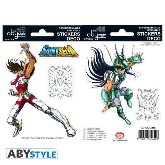 Saint Seiya - Sticker - 16x11cm/ 2 Bögen - Pegasus/Shiryu