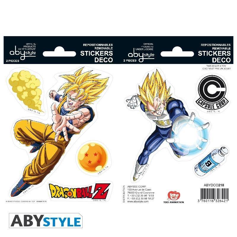 Dragon Ball -Sticker - 16x11cm/ 2 Bögen - DBZ/ Goku-Vegeta