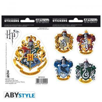 Harry Potter -Stickers - 16x11cm/ 2 Blätter - Hogwarts Häuser