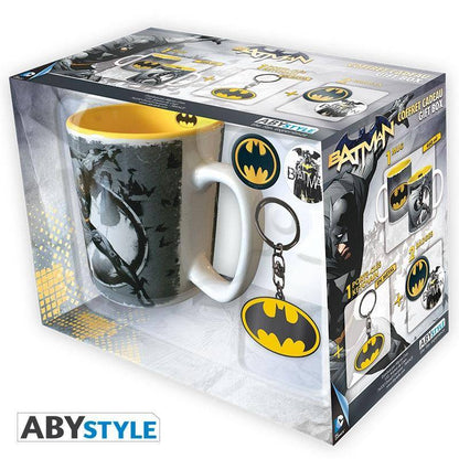 DC Comics Pack Tasse + Schlüsselanhänger + Button Batman