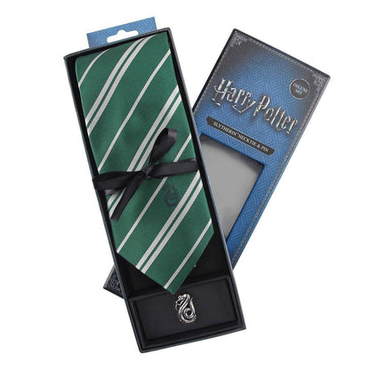 Harry Potter Krawatte & Ansteck-Pin Deluxe Box Slytherin