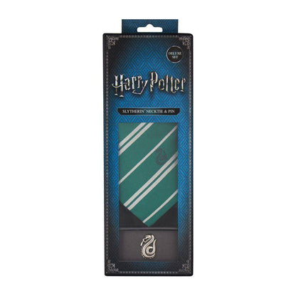 Harry Potter Krawatte & Ansteck-Pin Deluxe Box Slytherin