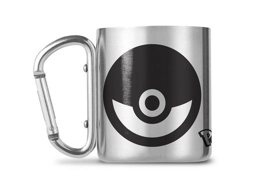 Pokémon - Metalltasse mit Karabiner Pokéball - 235 ml